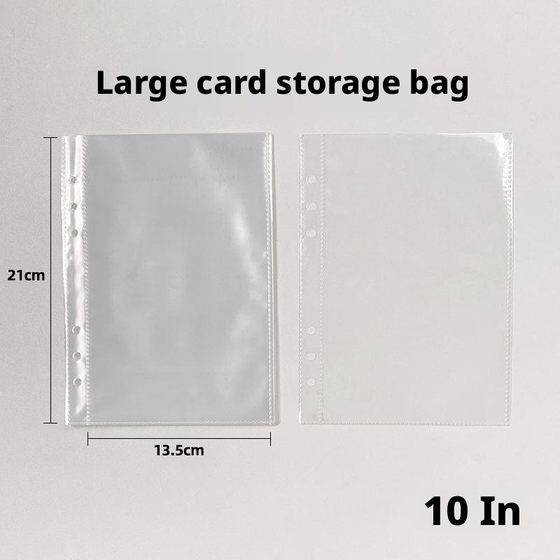 6-Ring Loose Leaf  Binder Cover with Zipper,Sparkles Holographic Stars Planner Binder Cover, Ideal for Sticker Application,Suitable Sticker Exchange - Image 2